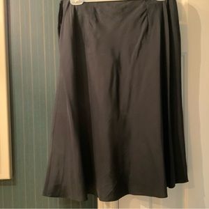 Ann Taylor vintage, silk, sateen skirt that hits just below the knee…